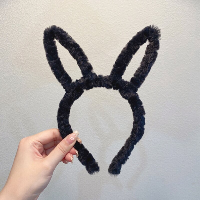 Opaska z uszami króliczka pluszowa wielkanocna uszy królika Cosplay dla dzieci dorosłych w jednym rozmiarze