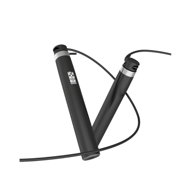 Tali Skipping Rumah Peralatan Kebugaran Portabel Tali Lompat Dapat Disesuaikan Koneksi Bluetooth Pengisian Daya USB Jumlah Elektronik Kebugaran