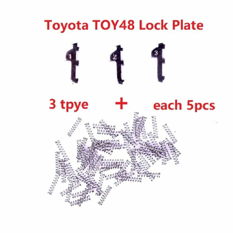 Lengüeta de bloqueo de coche, kits de reparación de bloqueo automático, placa de bloqueo para Toyota Crown, nuevo Lexus, TOY48, tipo 1.3.5 cada 50 piezas, 15 piezas