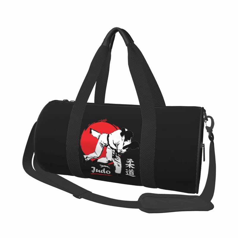 Judo Practice Sports Bags Japan Martial Art Travel Gym Bag Large Novelty Handbags Couple Printed Oxford Fitness Bag