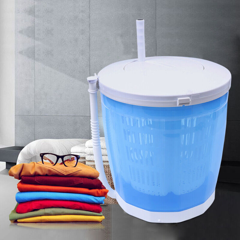 Portable Clothes Spin Dryer Machine Mini Travel Outdoor Camping Use Manual Operation