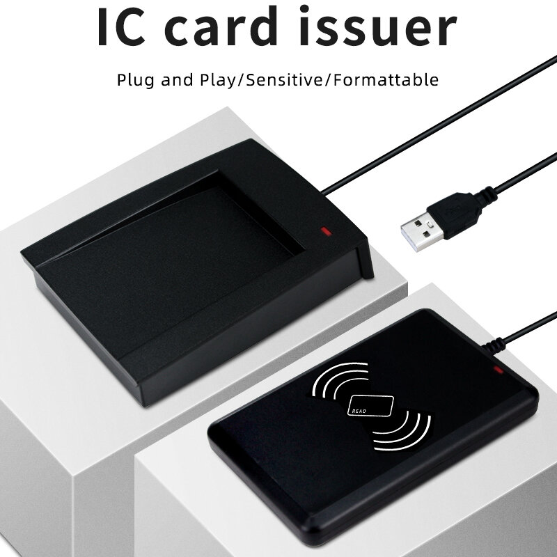 Integrated IC Card Reading and USB Access Control Card System NFC Card Issuer, Member Driver Free M1 Card Swiping Machine
