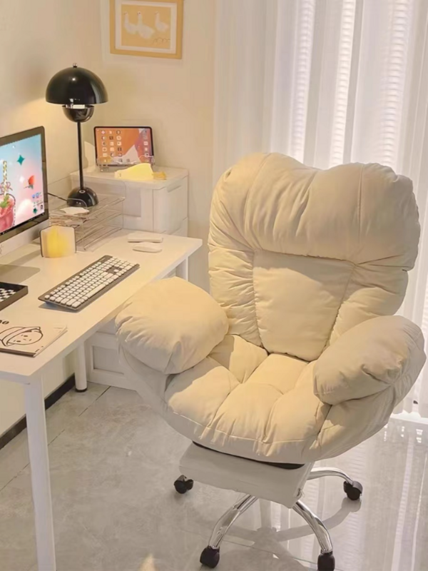 Silla de escritorio con respaldo sedentario para el hogar, sillón con ancla, transmisión en vivo, cómoda, para dormitorio y oficina