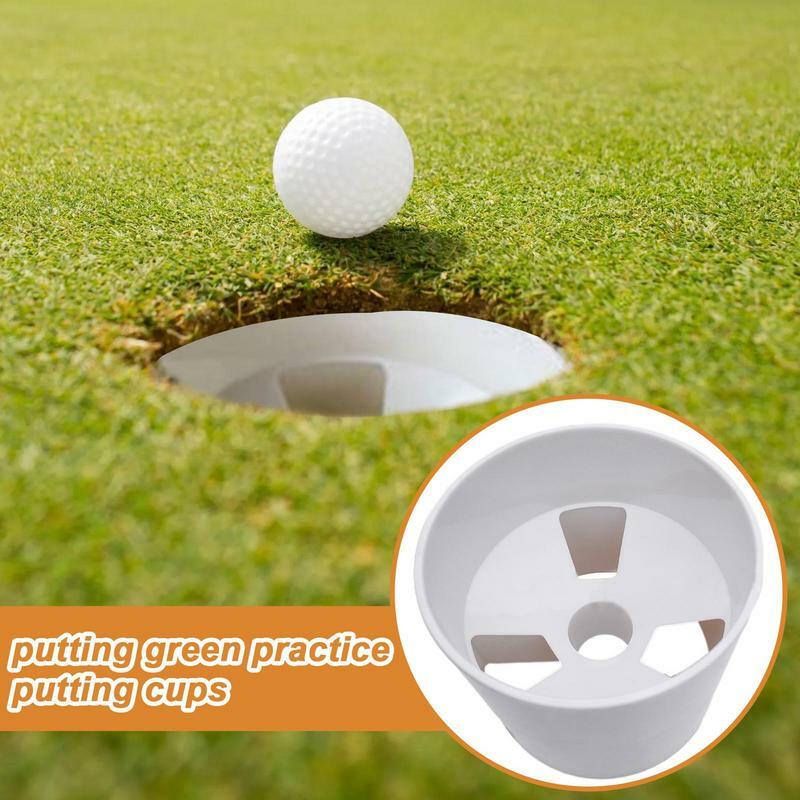 Taza de agujero de Putting para práctica de Golf en patio, herramientas de Putting de Golf en todas las direcciones, tazas de agujero de Golf para patio trasero