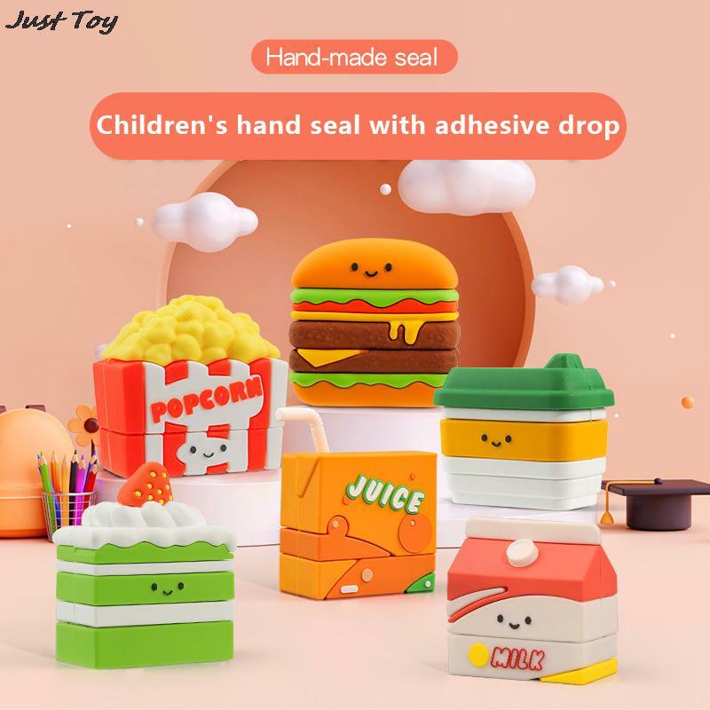 Baby Student Clothes Personalized Waterproof Non-fading Stamp Children's Custom Name Stamps For Clothing Hamburg Shaped Seal