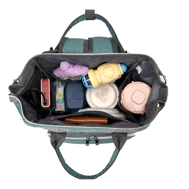 حقيبة ظهر للحفاضات بسعة كبيرة للنساء الحوامل ، عربة سفر للأمهات ، حقائب ظهر للحفاضات ، حقيبة تمريض للأمهات لرعاية الطفل