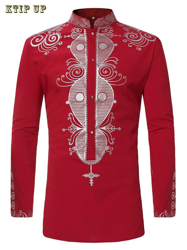 Stand Collar Irregular Long Sleeve Vintage Robes for Men, Muslim Tops, Islamic Arab Kaftan, Middle East Clothing, Dubai, New