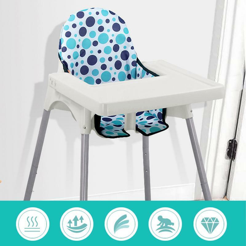 Мягкие подкладки для высоких стульев | Чехол на сиденье из ткани Оксфорд | Моющаяся Подушка на стул для противоударного высоких стульев, складные аксессуары для высоких стульев