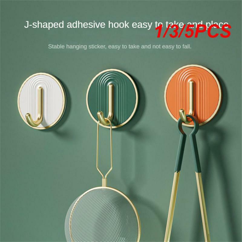 1/3/5PCS Light Luxury Hook Stable A Variety Of Colors Small Size Strong Load-bearing Gold-plated Hook Toilet Hook