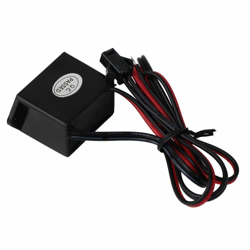 Neon EL Wire Power Driver, controlador USB para 1-10m LED, inversor, adaptador de alimentação, flexível, DC 12V