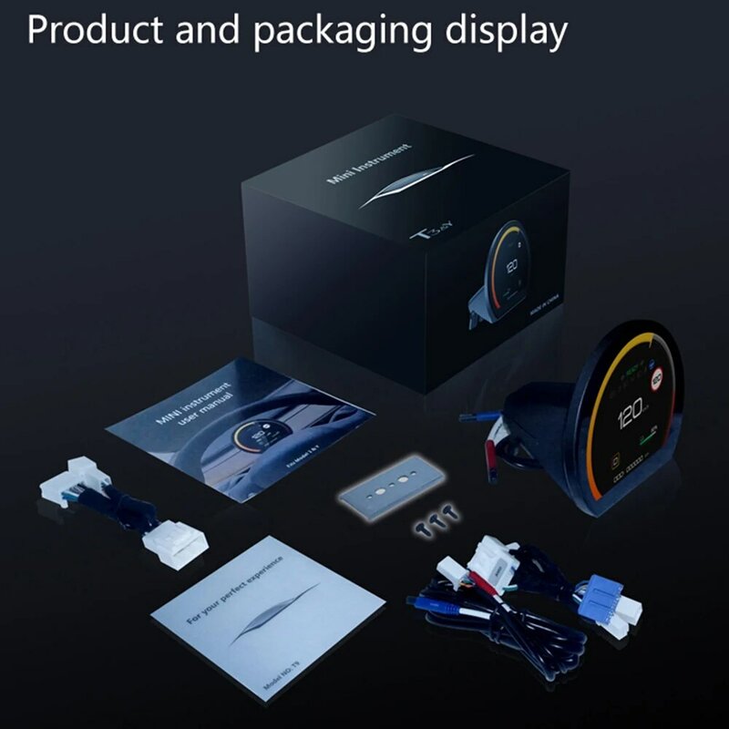 EVKEY HUD Head up 3,54 ''дисплей для Tesla Model Y 3 специальный спидометр для TESLA Car Model 3 Y аксессуары
