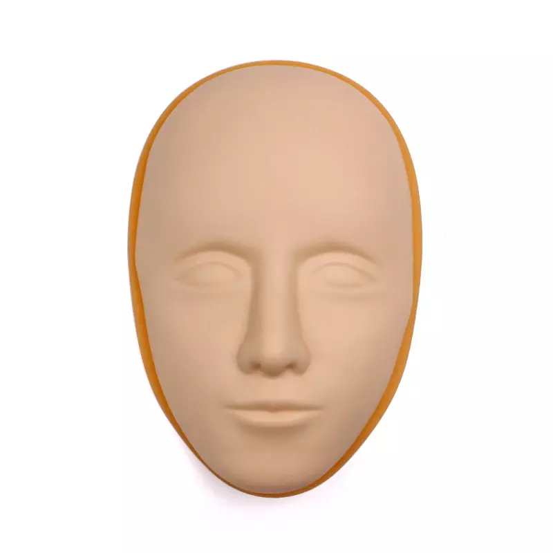 Голова-манекен для перманентного макияжа, силиконовая, татуировка для губ и бровей