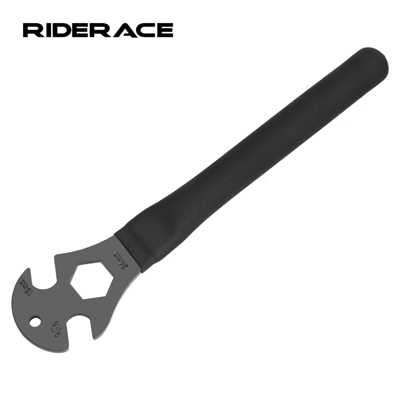 Bicycle Pedal Wrench Extra Long Handle MTB Road Mountain Bike Pedals Install Remover Removal Replace Repair Tool Spanner 15mm