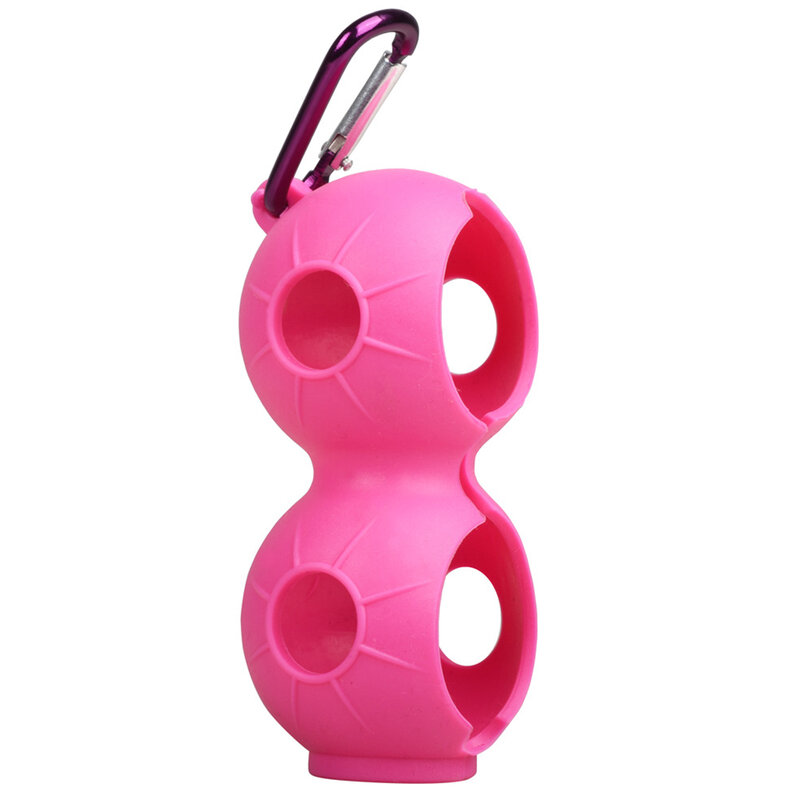 Hochwertige Schutzhülle für Golfball halter mit Schnalle und Karabiner-Schlüssel bund für 2 Bälle in 6 Farben erhältlich