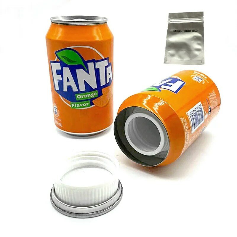 2024 kotak uang pribadi Cola Fanta dapat pandangan palsu rahasia rumah pengalihan wadah penyimpanan tersembunyi kompartemen penyimpanan alat luar ruangan