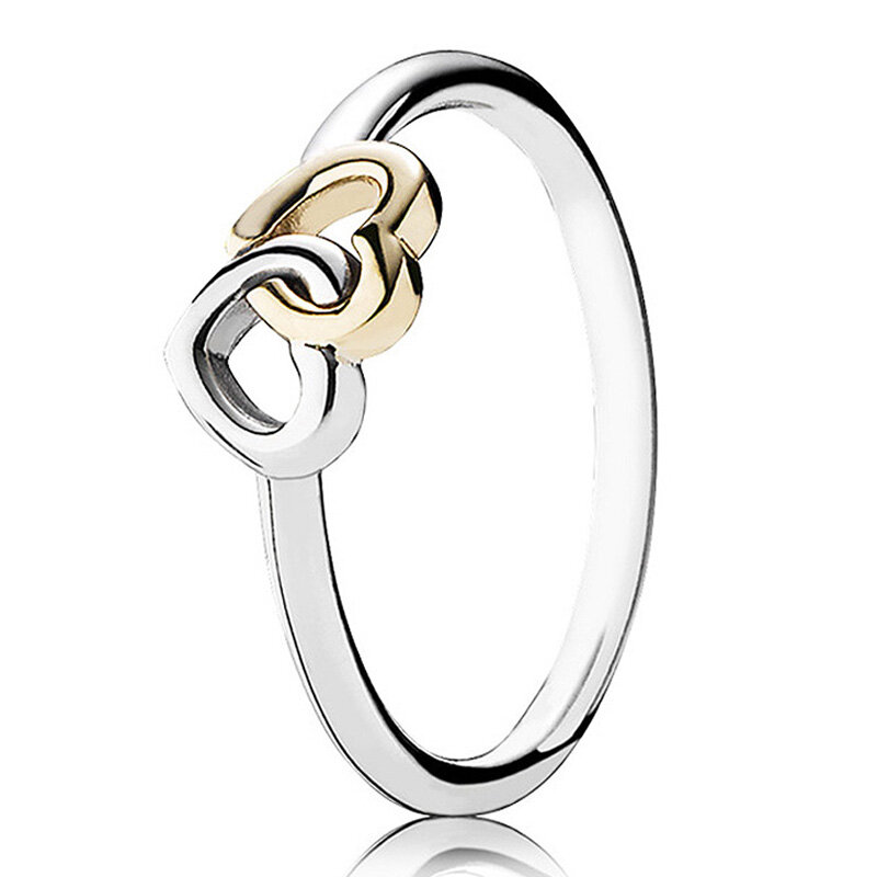 Nieuwe 925 Sterling Zilver Populaire Ring Verhoogde Hart Bladeren Band Van Asymmetrische Sterren Tijdloze Elegantie Ring Voor Vrouwen Sieraden
