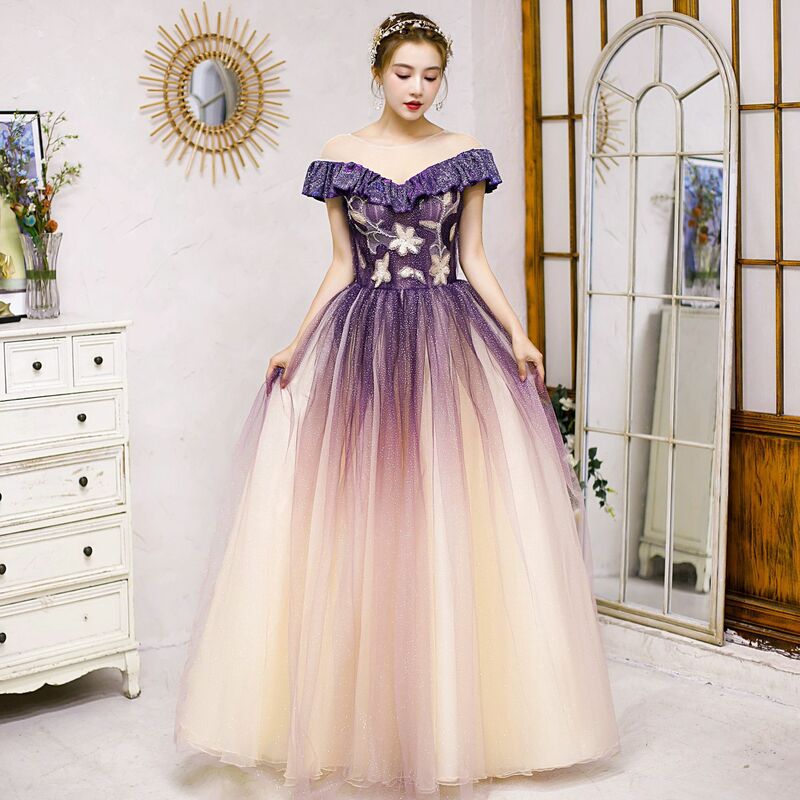Fashion Ball Gown Quinceanera Dresses Tulle Appliques Prom Birthday Party Gowns Formal Vestido De Anos 15