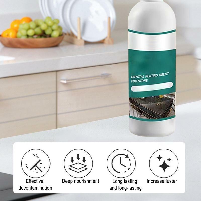 Quartz Cleaner Countertop All Purpose Cleaner Liquid Water Proof Oil Proof Crystal Planting Agent Grease Away Cleaner For Home