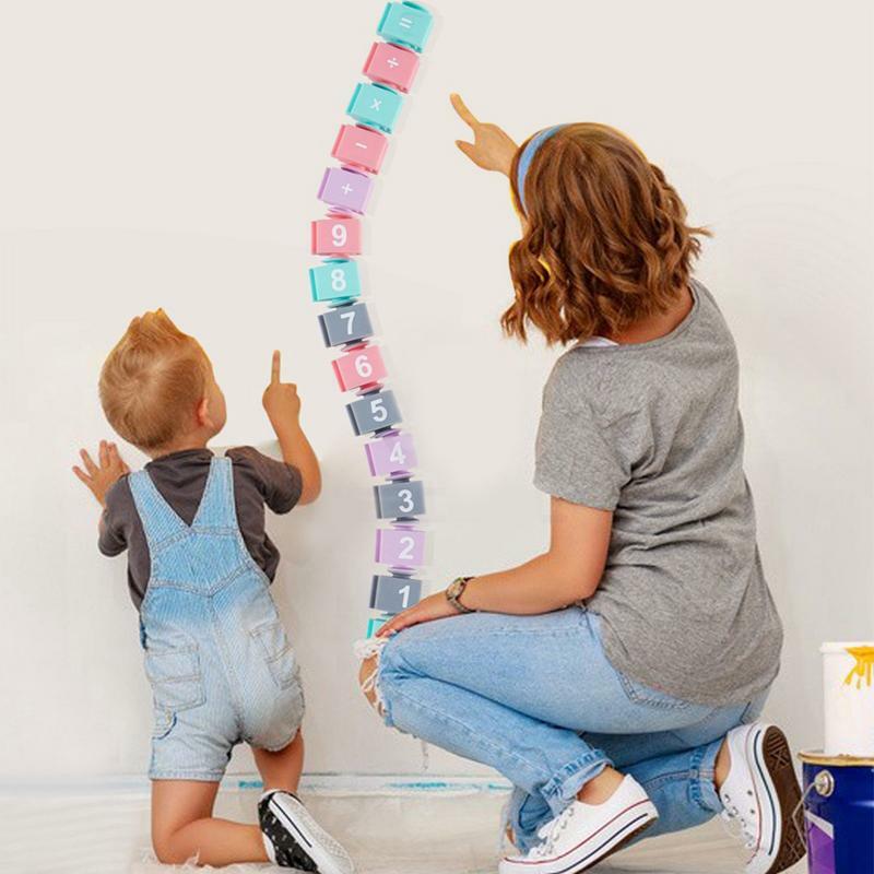 Educacional empilhamento blocos de construção, blocos coloridos do alfabeto, brinquedos do bebê, 6 meses e até, números, letras, DIY