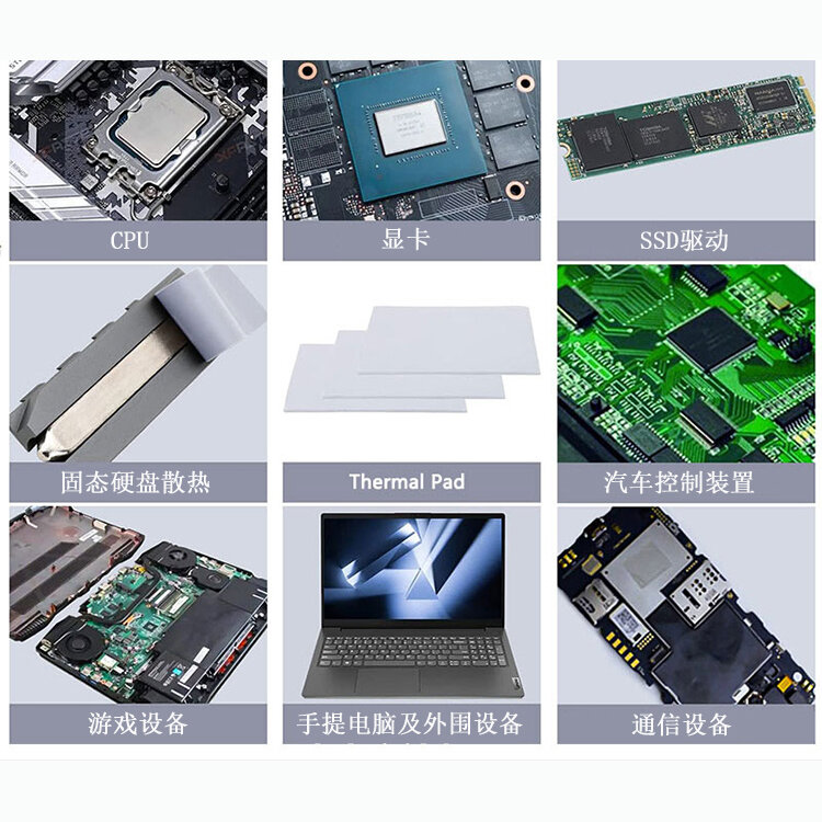UPSIREN OEM Thermal Pad Silicone Plaster Thermal Pad CPU GPU Water Cooling Mat 0.75mm 1.25mm High Quality Heatsink Cooling pad