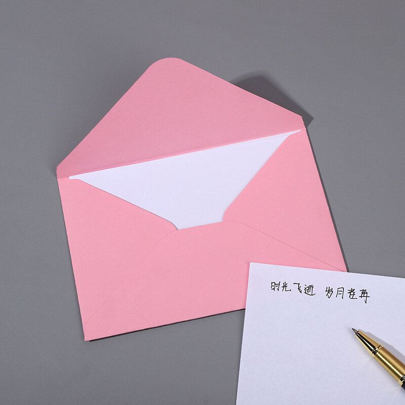 50pcs/lot Macaron Envelopes for Wedding Invitations High Grade 110g Paper Postcards Business Stationery 17.5x12.5cm Envelopes