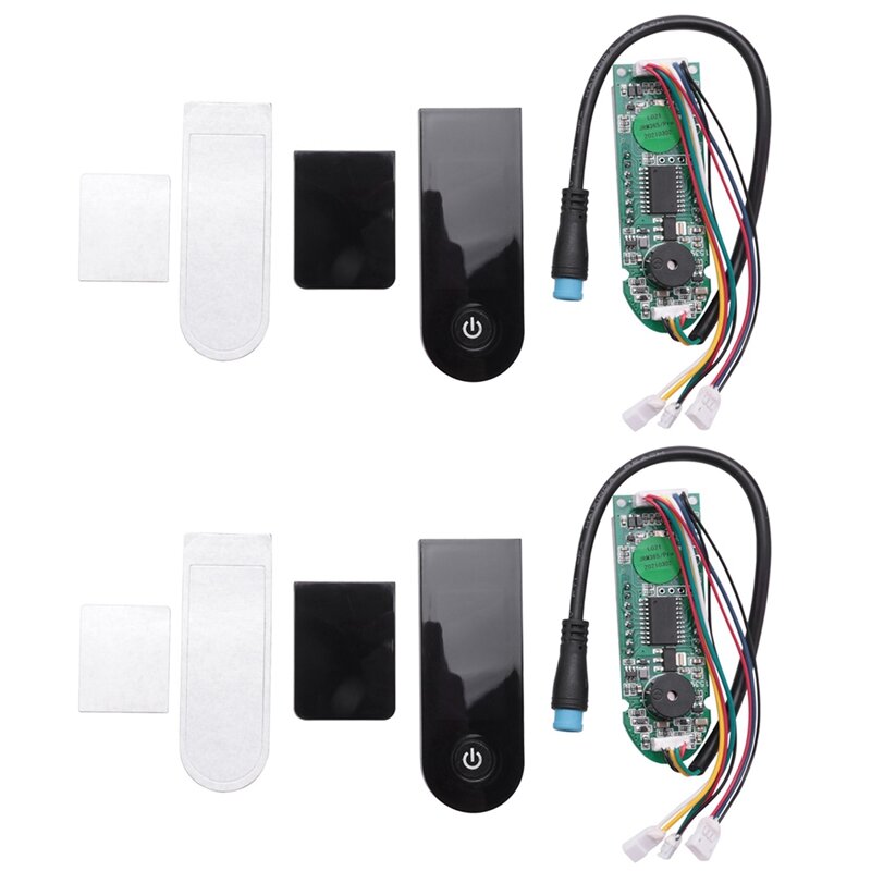 2x scooter elétrico painel com interruptor de cobertura tela placa circuito bluetooth para xiaomi m365 pro