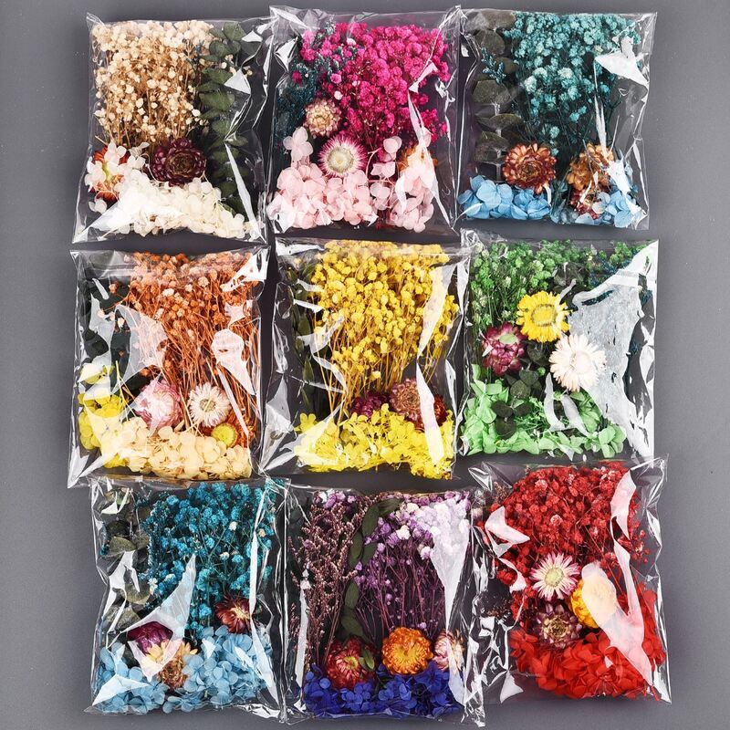 1Bag Dried Flowers Dry Plants For Epoxy Resin Casting Mold DIY Aromatherapy Candle Molds Crafts Tools Jewelry Making Accessories