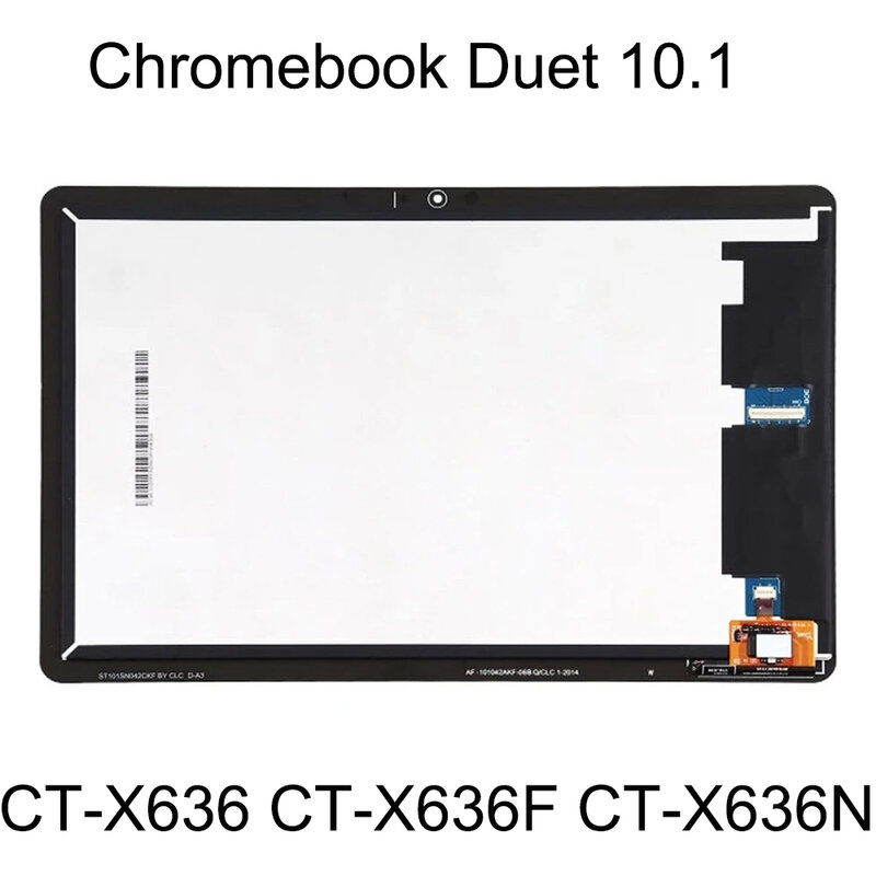 Pantalla LCD táctil para Lenovo Chromebook Duet, montaje de digitalizador con Marco, CT-X636, CT-X636F, X636, nuevo
