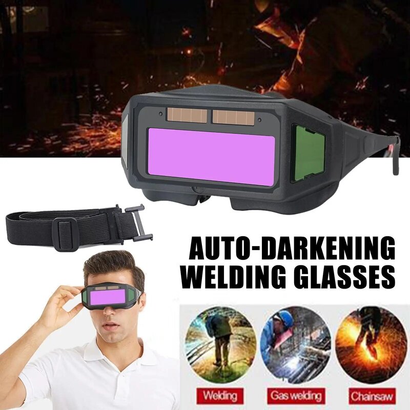 Welding Glasses Auto Darkening Welding Goggles for TIG MIG MMA Professional Weld Glasses Goggles Multifunction Utility Tool