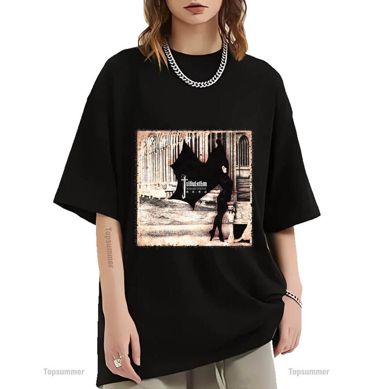 De Kinderen Van De Nacht Album T-Shirt Tribulation Tour T-Shirt Mannen Hiphop Rock Zwarte T-Shirts Vrouwen Grafische Print T-Shirts
