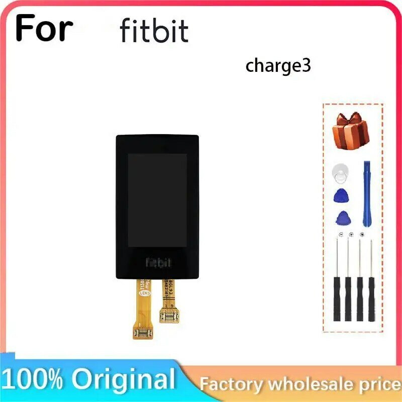 Nowy dla Fitbit charge3 inteligentna bransoletka sportowa ekran LCD + dotykowy, odpowiedni do ładowania Fitbit 3 montaż ekranu LCD
