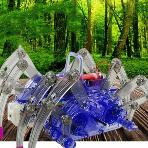 Nowy Robot elektryczny Model pająka DIY edukacyjne 3D montuje zabawki zestawy dla dzieci świąteczne prezenty urodzinowe