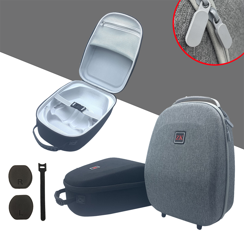 Tas Penyimpanan Keras EVA untuk Ps Vr2 dengan Sandaran Dalam Casing Pelindung Tas Headset Tas Pembawa Tas Penyimpanan Travel untuk P5 VR2