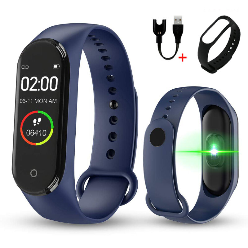 Heren Digitale Horloge Mode Smart Stap Tellen Tracker Sport Waterdicht Vrouwen Armband Voor Mannen Vrouwen Kids Uur M4 M3 hodinky
