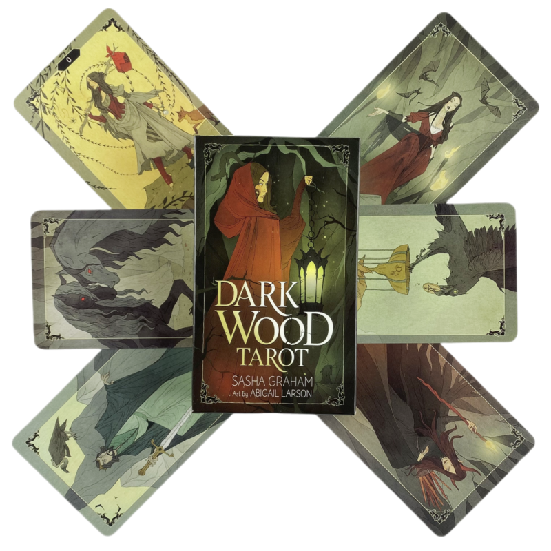 Baraja de cartas de Tarot de madera oscura, oráculo navideño, visión en inglés, edición de adivinación, juegos de Borad