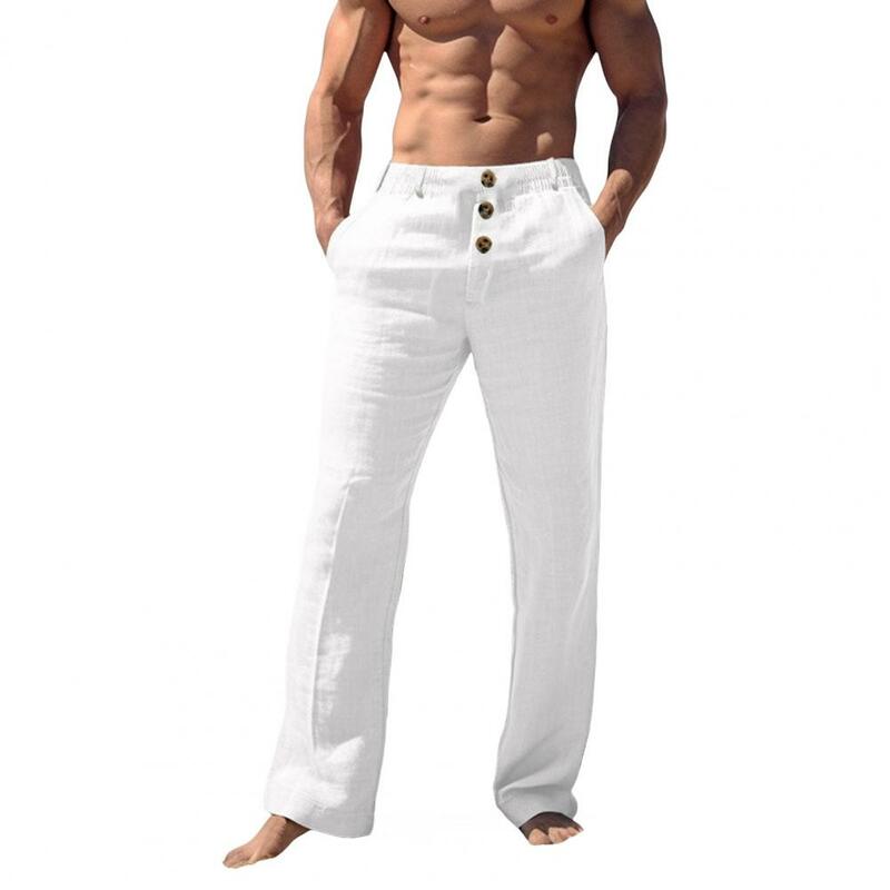 FJN-Pantalon Décontracté Confortable pour Homme, Poches Renforcées, pour le Travail, les Voyages, Respirant