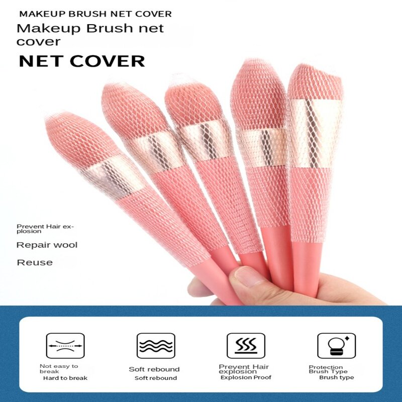 Pennelli cosmetici antipolvere protezioni per pennelli a rete protezioni per pennelli a rete manicotto per penna multifunzionale copertura per rete per pennelli per trucco