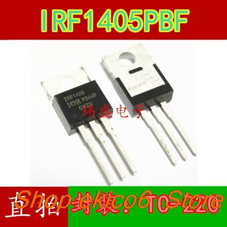 Estoque original IRF1405PBF, IRF1405, TO-220, MOS, 55V160A, 5 PCes