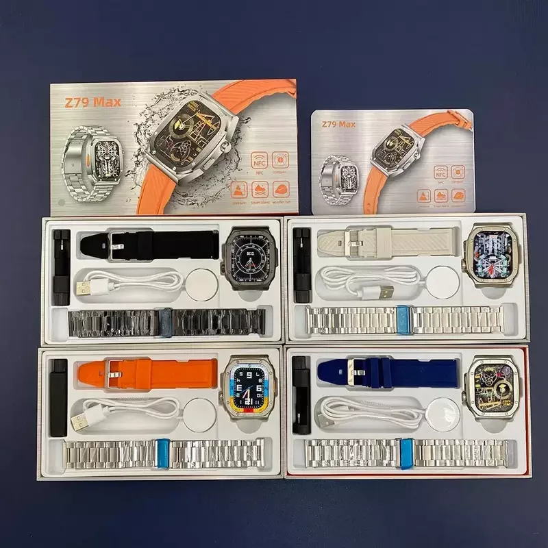 Smartwatch Ultra dla mężczyzn kobiet NFC wodoodporna gra Smartwatch Bluetooth Smartwatch z funkcją dzwonienia 2.2 Cal bezprzewodowe smartwatche Fitness