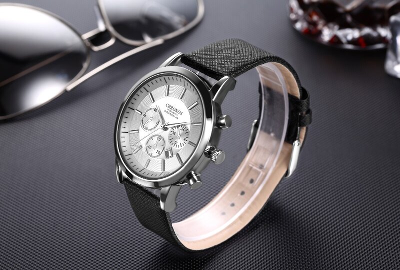 Mens Watches Male Sport Business Quartz Wristwatch  Dress Leather Clock Causal Military Timepiece Relogio Masculino