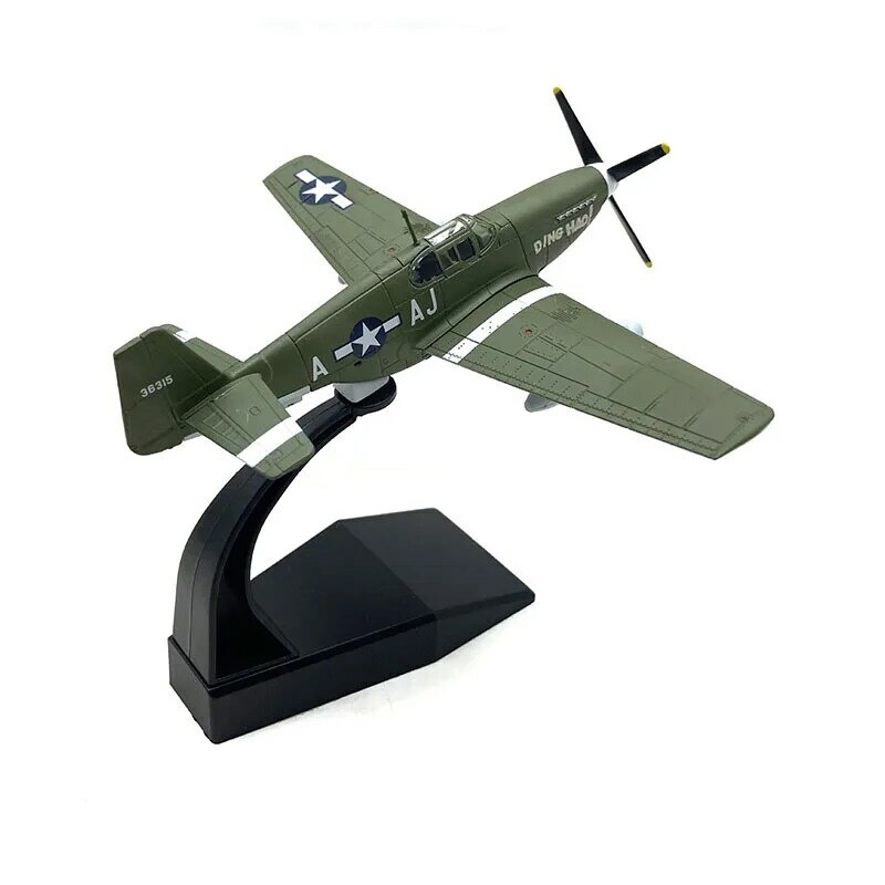 داي سبيكة الطائرات المقاتلة ، الحرب العالمية الثانية ، الولايات المتحدة P51b ، نموذج محاكاة ، نموذج ثابت الانتهاء ، هدية مزينة ، مقياس 1:72