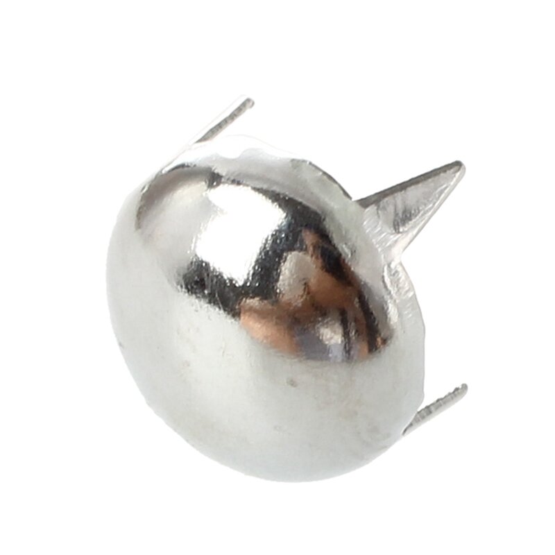 400X Медь 8 мм серебряная круглая конусная заклепка в стиле панк