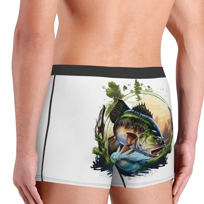 กางเกงบ็อกเซอร์ของผู้ชายไอเดียของขวัญกางเกงขาสั้นพิมพ์ลาย3D กางเกงชั้นในระบายอากาศสูงหลากสีปลาเขตร้อน