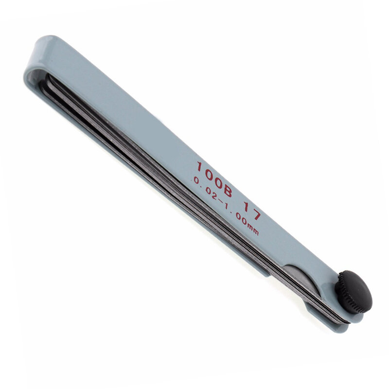 1pcs Feeler Gauge 0.02 To 1mm 17 Blade Carbon Steel Gap Metric Filler Measure Tool Valve Shim Gauging Measuring Tools