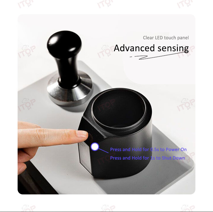 ITOP DCS Powder Scale Coffee Powder Weighing Cup Powder Receptacle with Electronic Scale Coffee Powder Scale Cup Accurate 0.1g