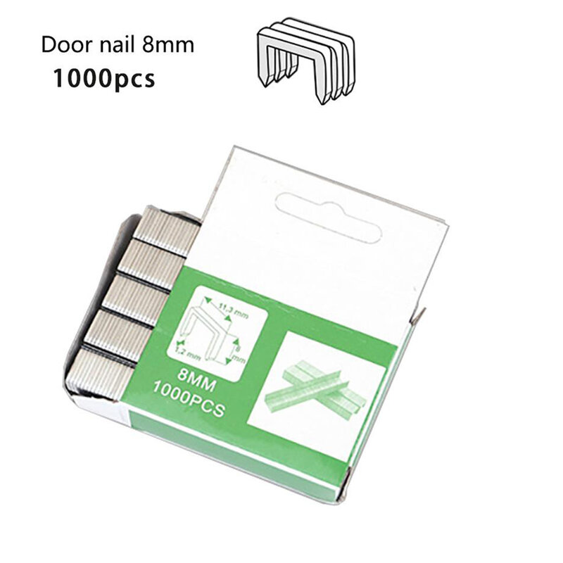 Tools Staples Nails 1000Pcs Brad Nails DIY Door Nail Household Packaging Steel T Shaped U Shape Wood Furniture