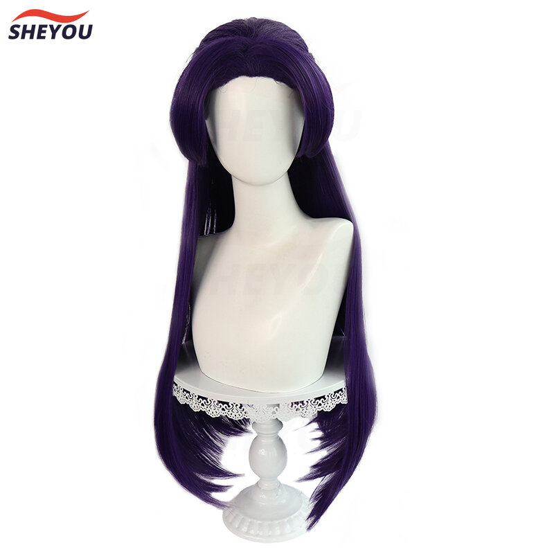 Jinshi Cosplay Wig Anime Kusuriya no Hitorigoto The Apothecary Diaries Purple Long Heat Resistant Synthetic Hair Wigs + Wig Cap