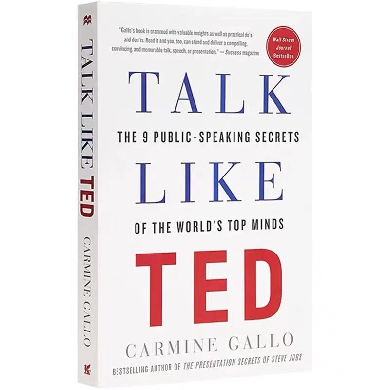 TALK LIKE TED Carmine Gallo 9 대중 연설 비밀, 자기 개선 연설, 웅변 영어 책