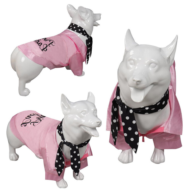 ملابس الكلب الوردي سيدة تأثيري الخيال فيلم الشحوم زي الحيوانات الأليفة جرو تأثيري لعب الأدوار ملابس فانتازيا هالوين ملابس الحفلات