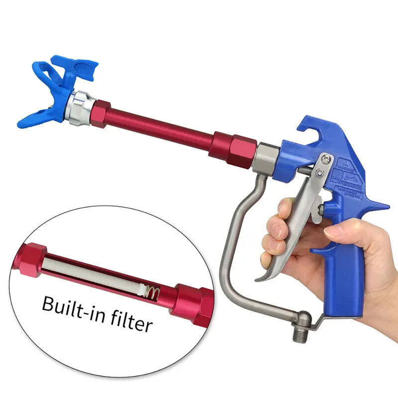 Liga de alumínio Double-Head Spray Gun Extensão Rod, forte anti-desgaste alongamento Rod, Multi-Especificação Conexão Multi-Rod